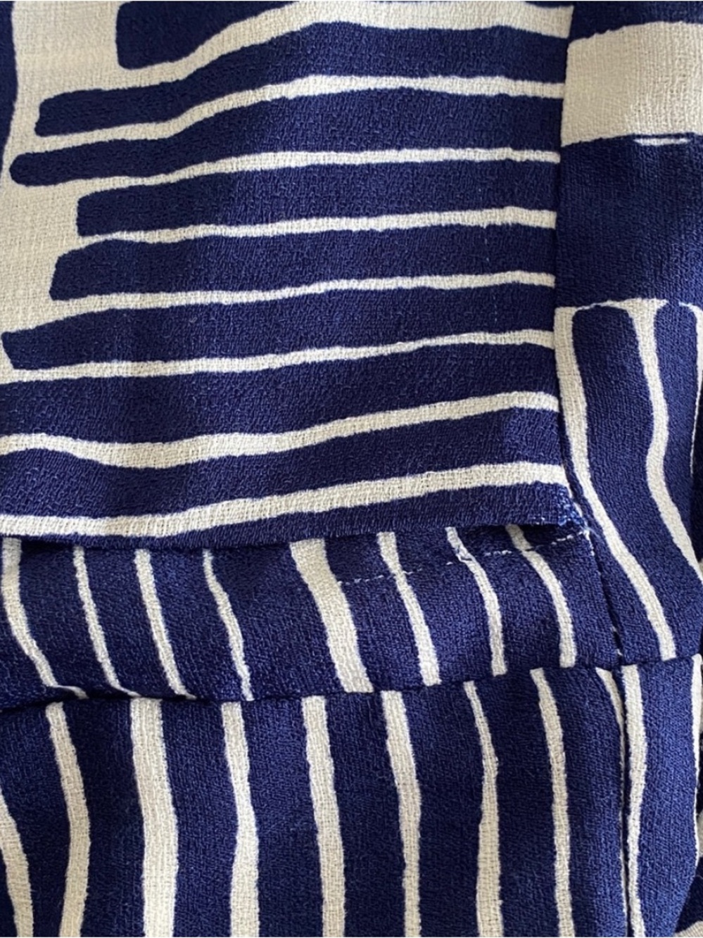 Lulus Navy Cream Striped Bow Front Strapless Romper Small - Picture 11 of 13